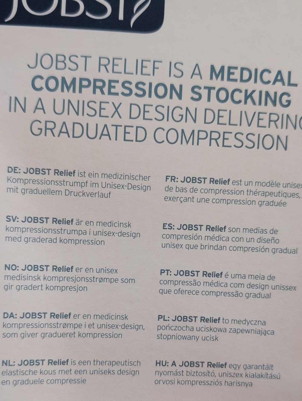 NEW Jobst Relief Waist-High Pantyhose Open Toe 20-30mmHg - Picture 6 of 11